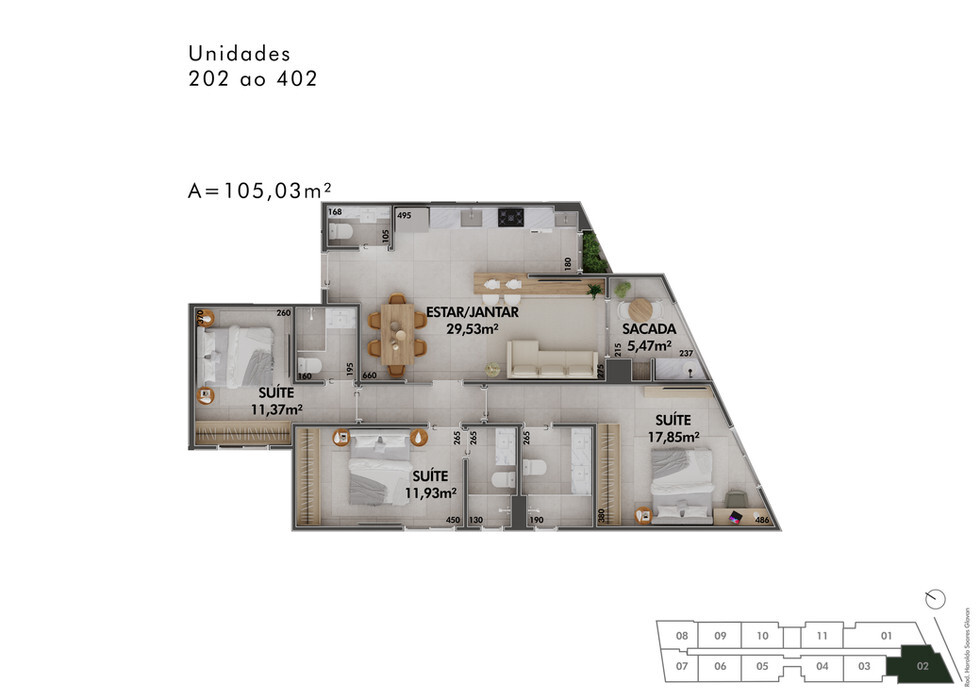 Apartamento, 2 quartos, 60 m² - Foto 19