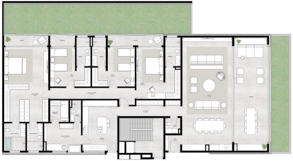 Apartamento, 3 quartos, 411 m² - Foto 3