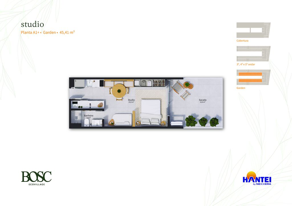 Kitnet-Studio, 52 m² - Foto 2
