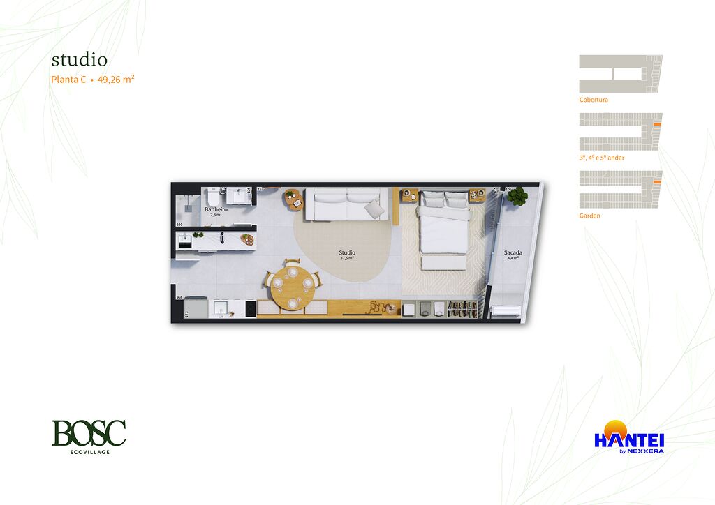 Kitnet-Studio, 52 m² - Foto 6