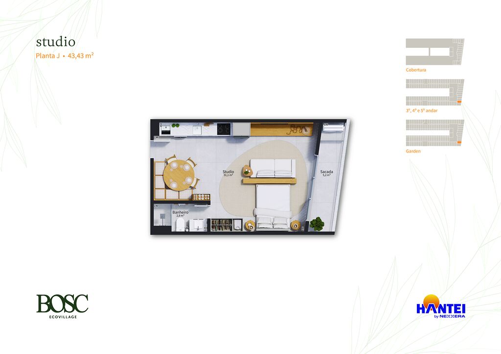 Kitnet-Studio, 52 m² - Foto 12