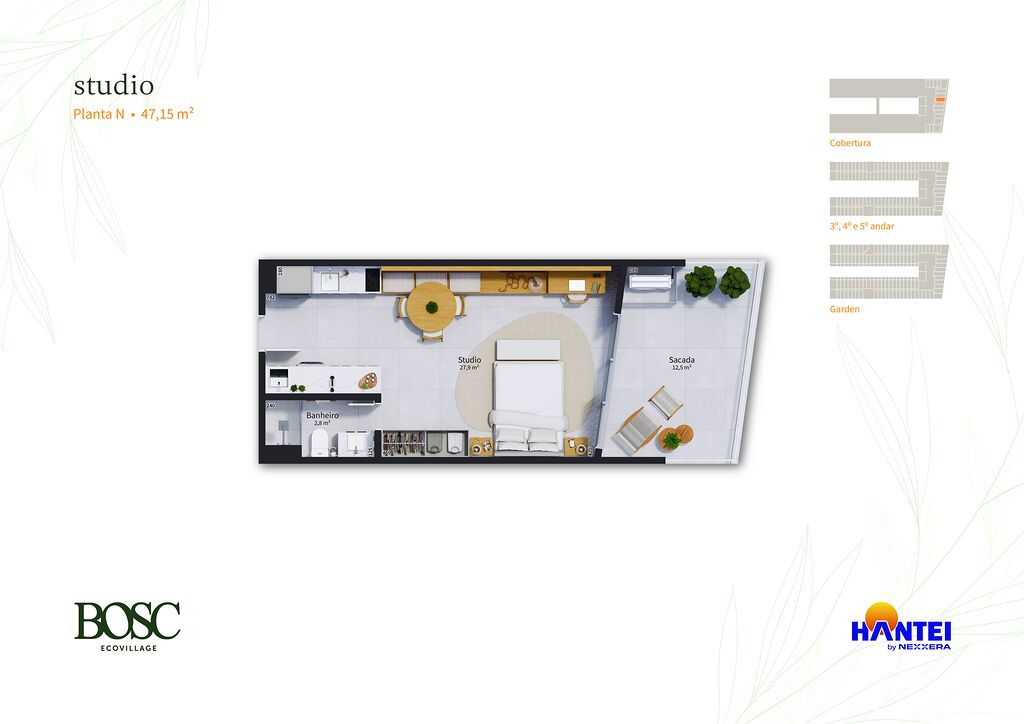 Kitnet-Studio, 52 m² - Foto 16
