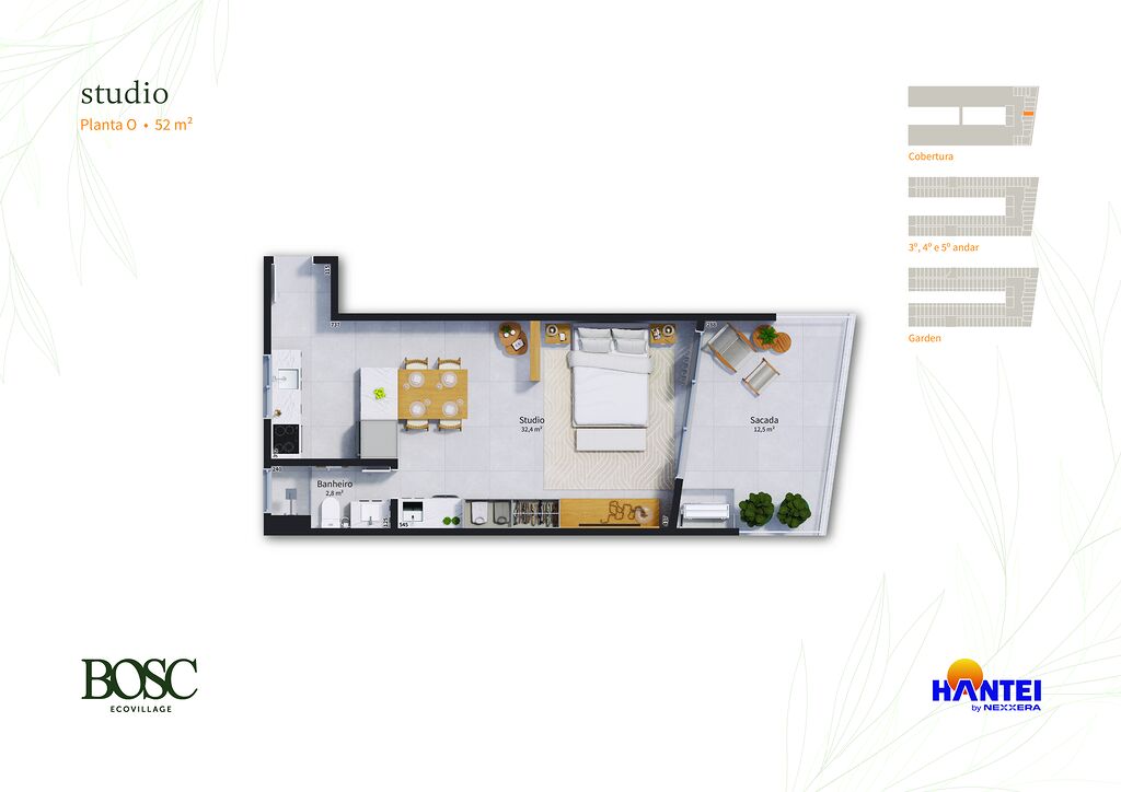 Kitnet-Studio, 52 m² - Foto 17