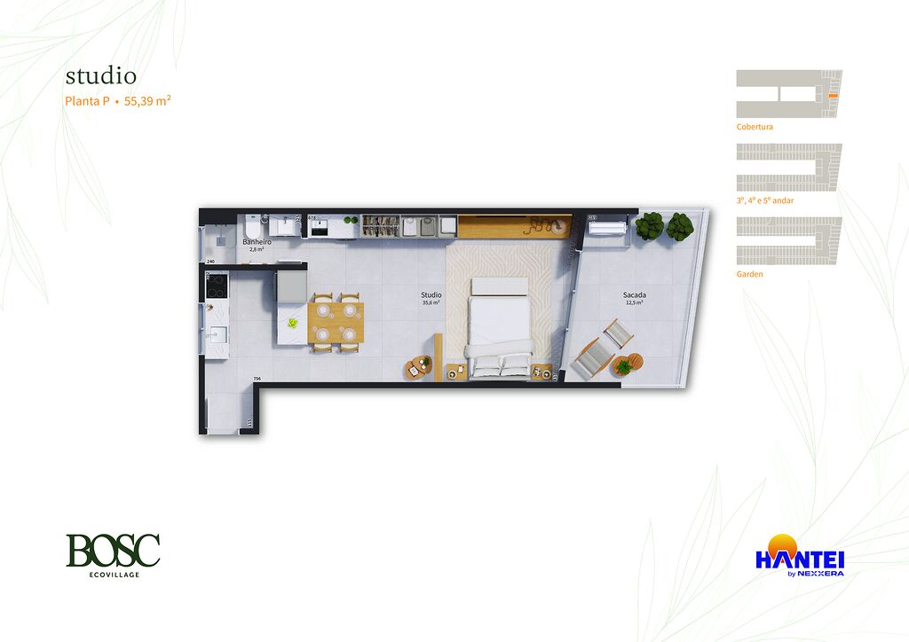 Kitnet-Studio, 52 m² - Foto 18