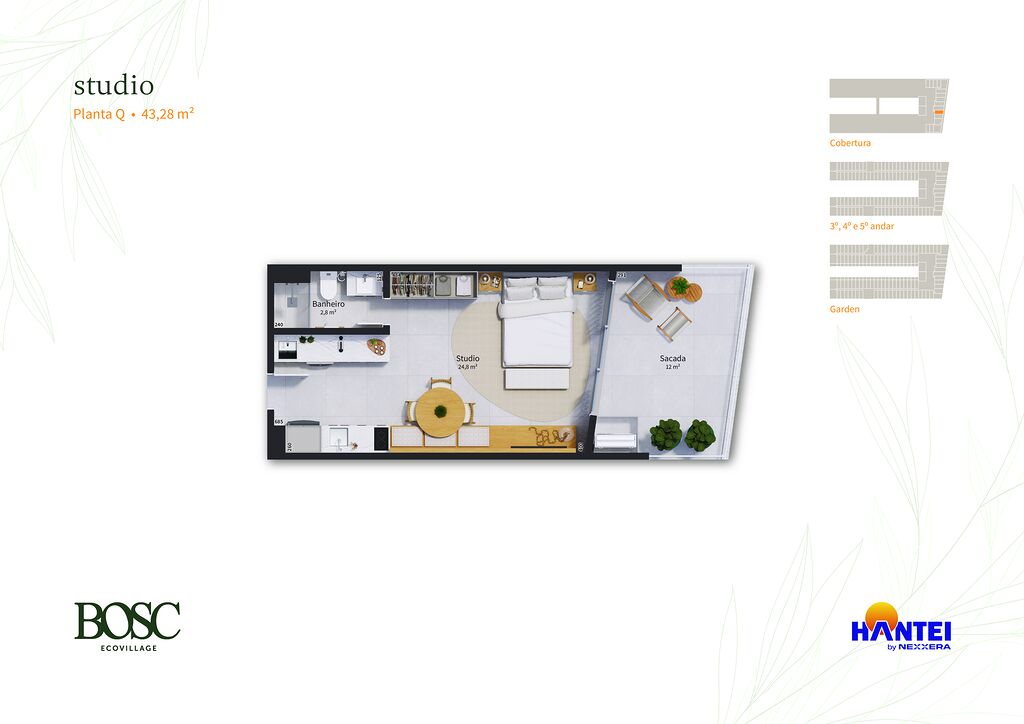 Kitnet-Studio, 52 m² - Foto 19