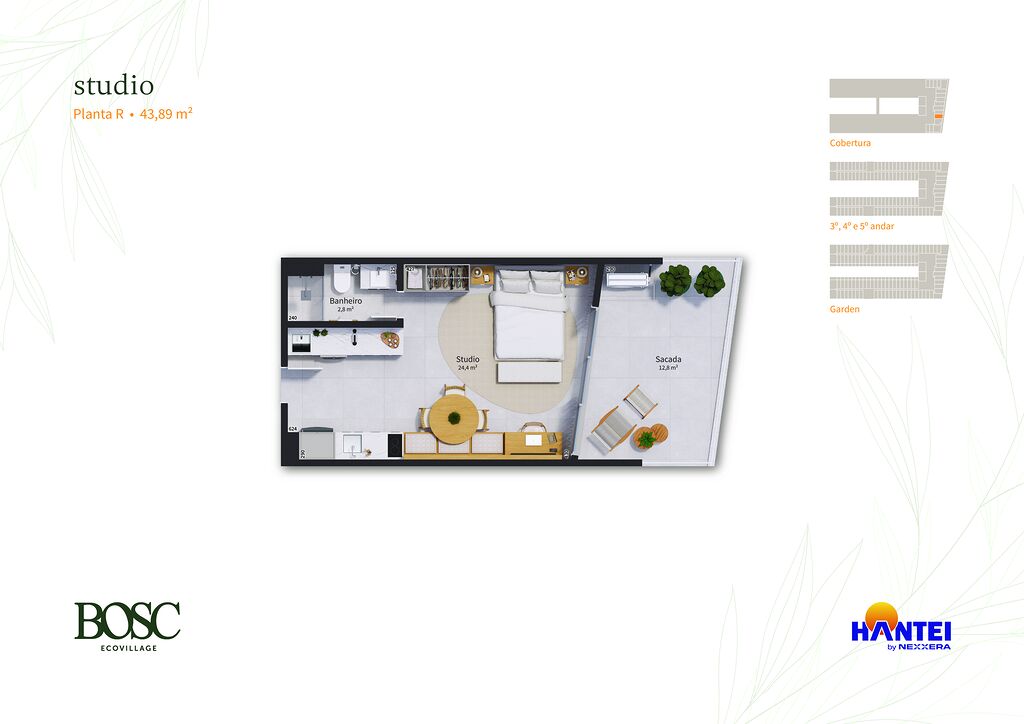 Kitnet-Studio, 52 m² - Foto 21