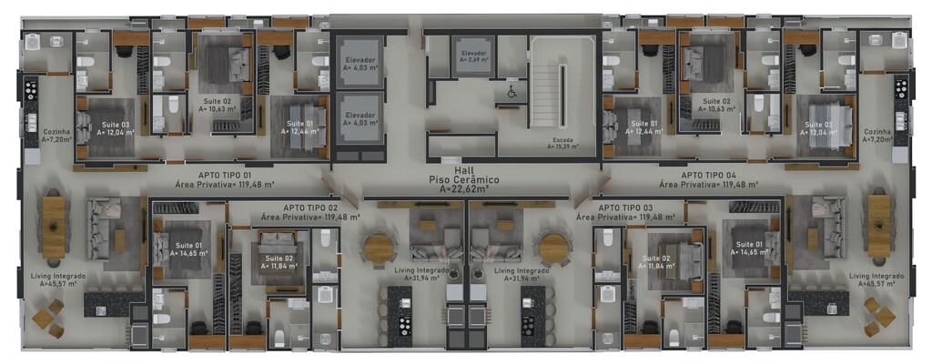 Apartamento, 3 quartos, 119 m² - Foto 4