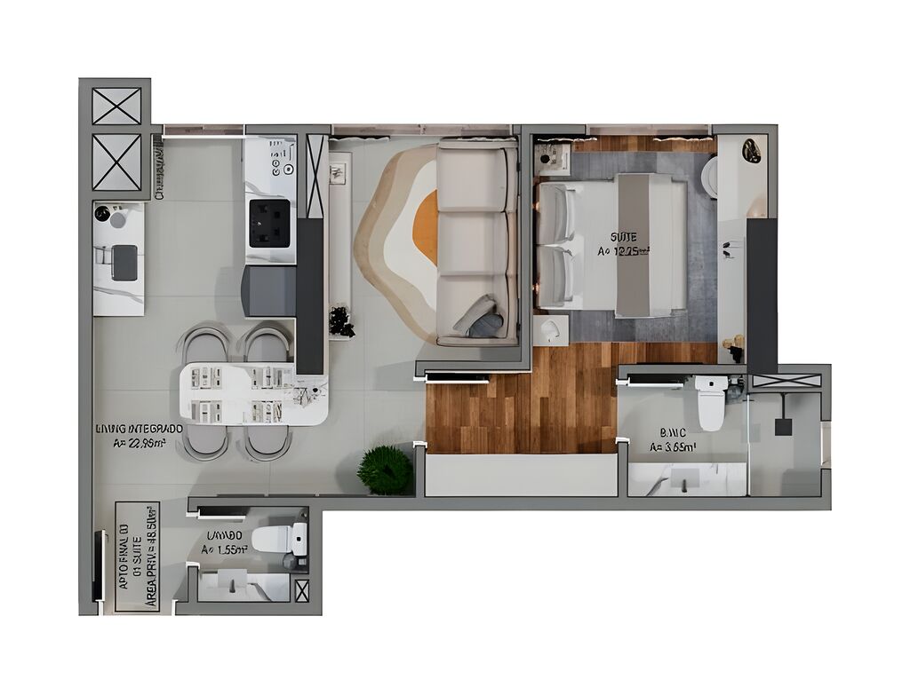 Apartamento, 2 quartos, 74 m² - Foto 6