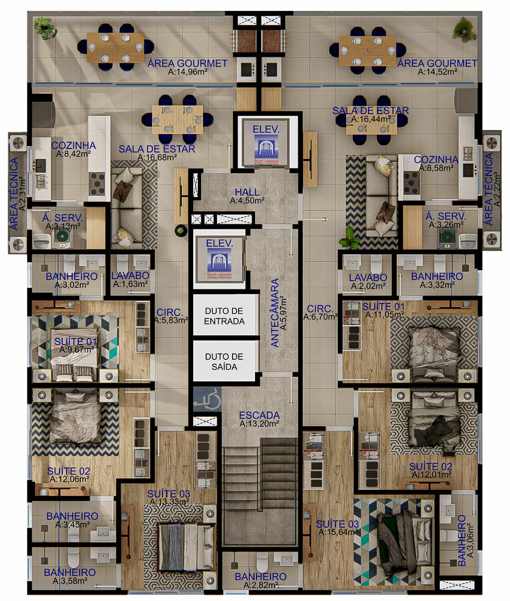 Apartamento, 3 quartos, 111 m² - Foto 2