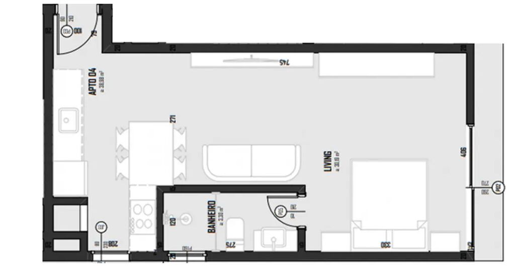 Kitnet-Studio, 38 m² - Foto 4