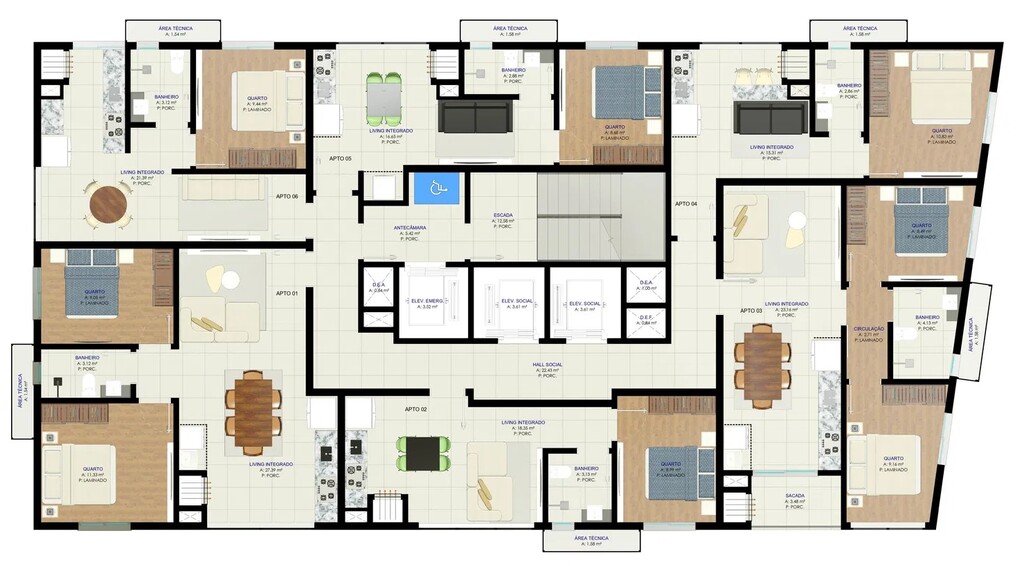 Apartamento, 1 quarto, 35 m² - Foto 3