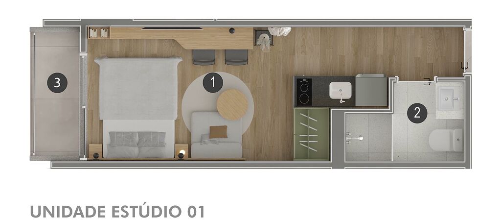 Apartamento, 2 quartos, 45 m² - Foto 8