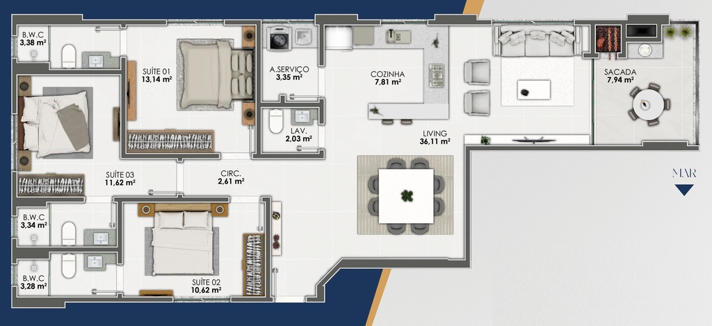 Apartamento, 125 m² - Foto 6