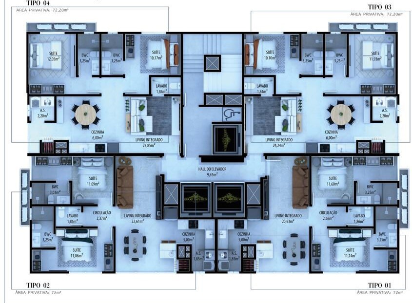Apartamento, 72 m² - Foto 2
