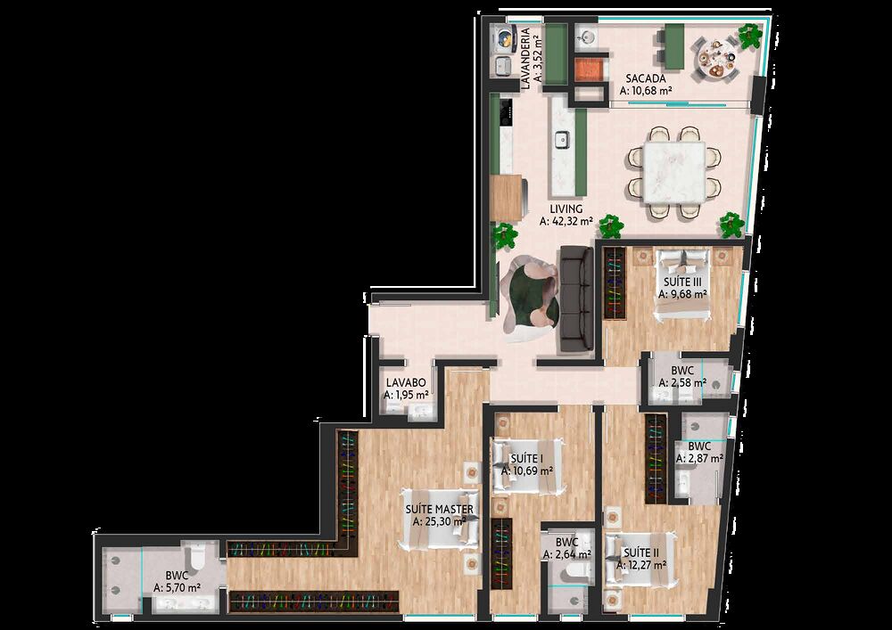 Apartamento, 4 quartos, 159 m² - Foto 2