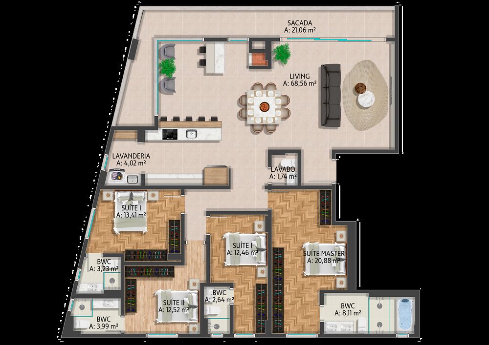 Apartamento, 4 quartos, 159 m² - Foto 6