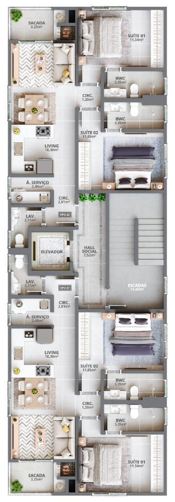 Apartamento, 102 m² - Foto 3