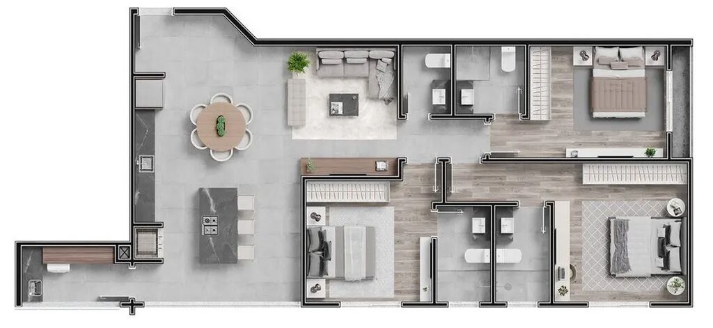 Apartamento, 3 quartos, 111 m² - Foto 3