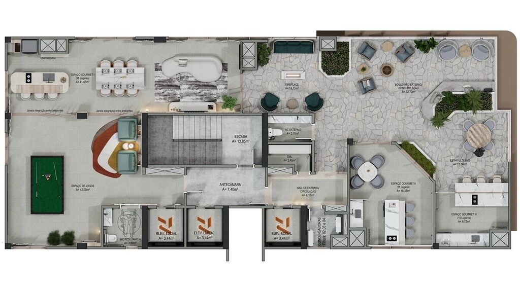 Apartamento, 1 quarto, 42 m² - Foto 2