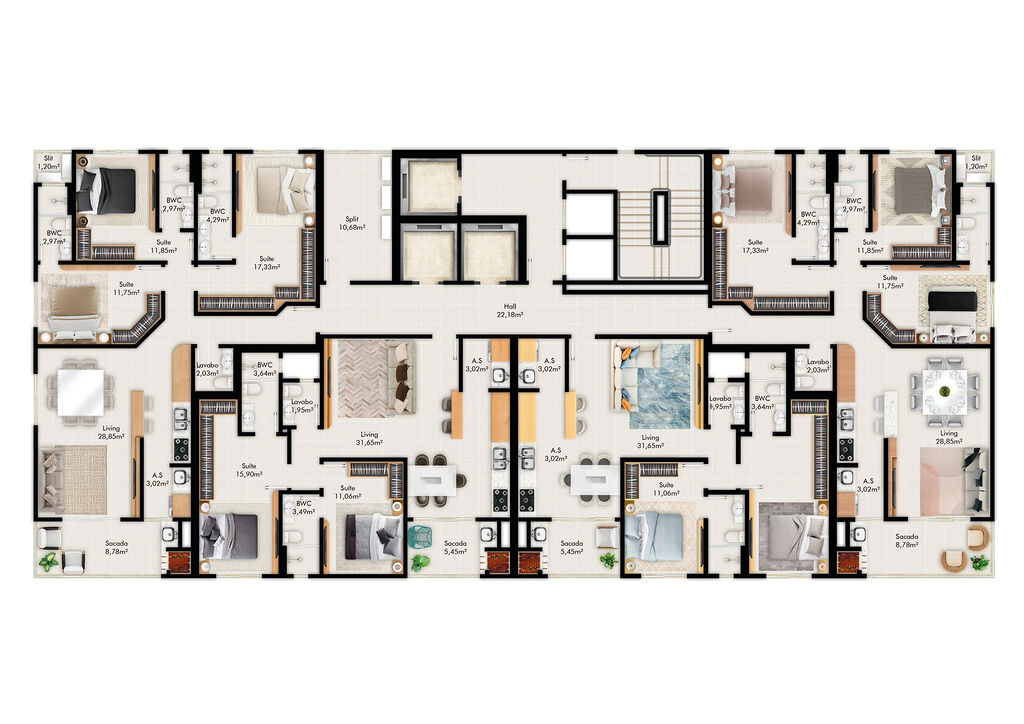 Apartamento, 2 quartos, 88 m² - Foto 2