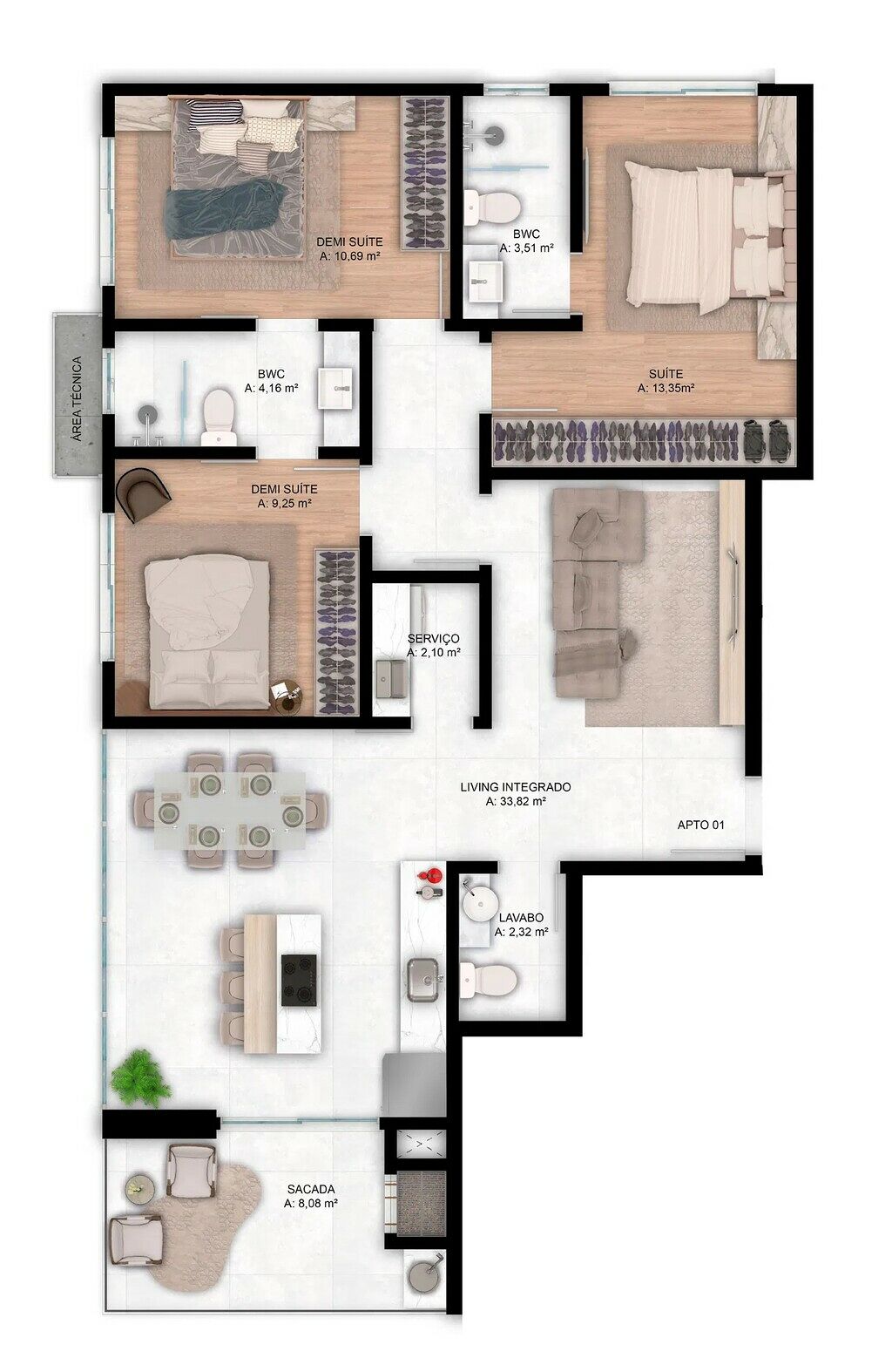 Apartamento, 105 m² - Foto 7