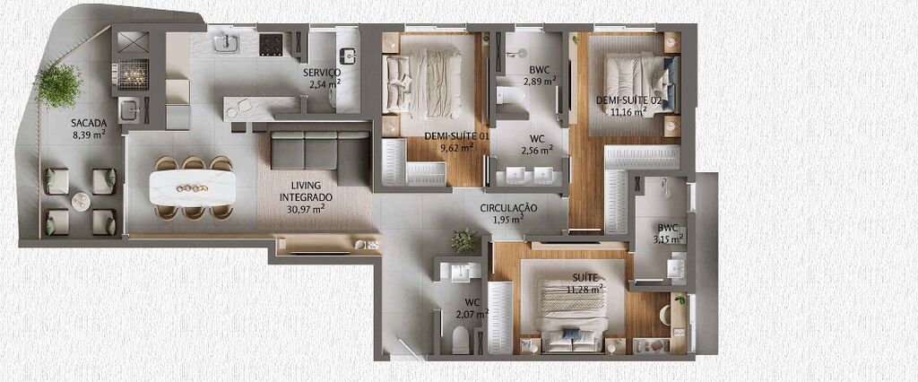 Apartamento, 3 quartos, 106 m² - Foto 4