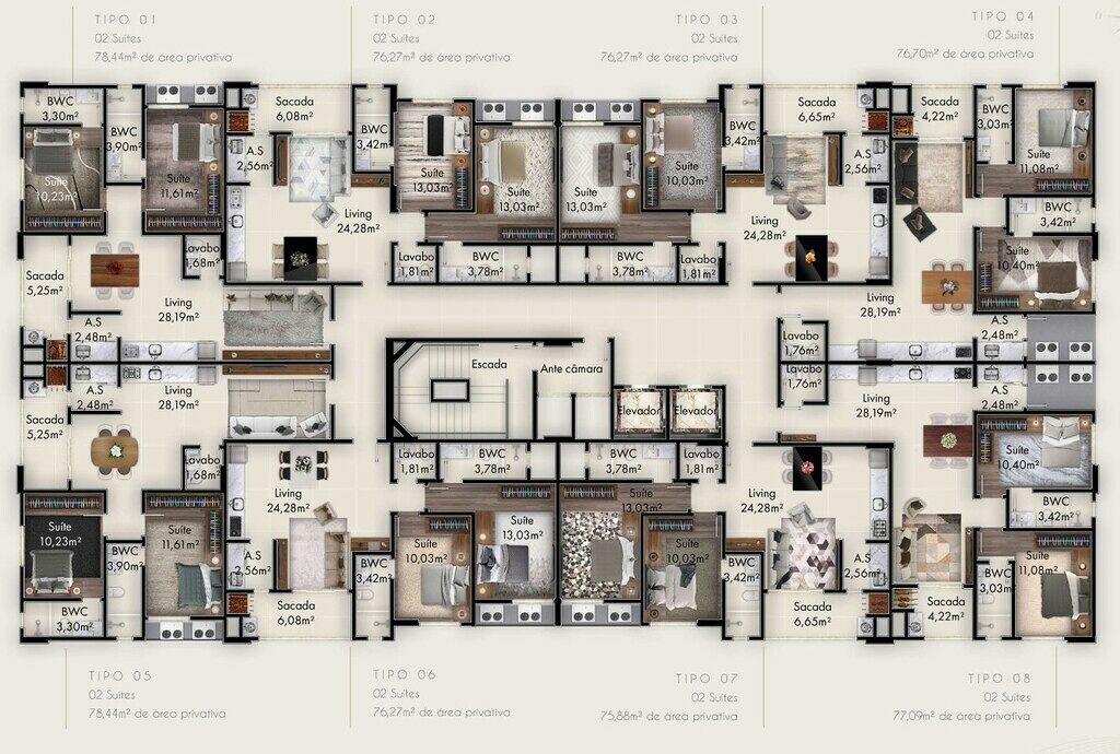 Apartamento, 76 m² - Foto 2