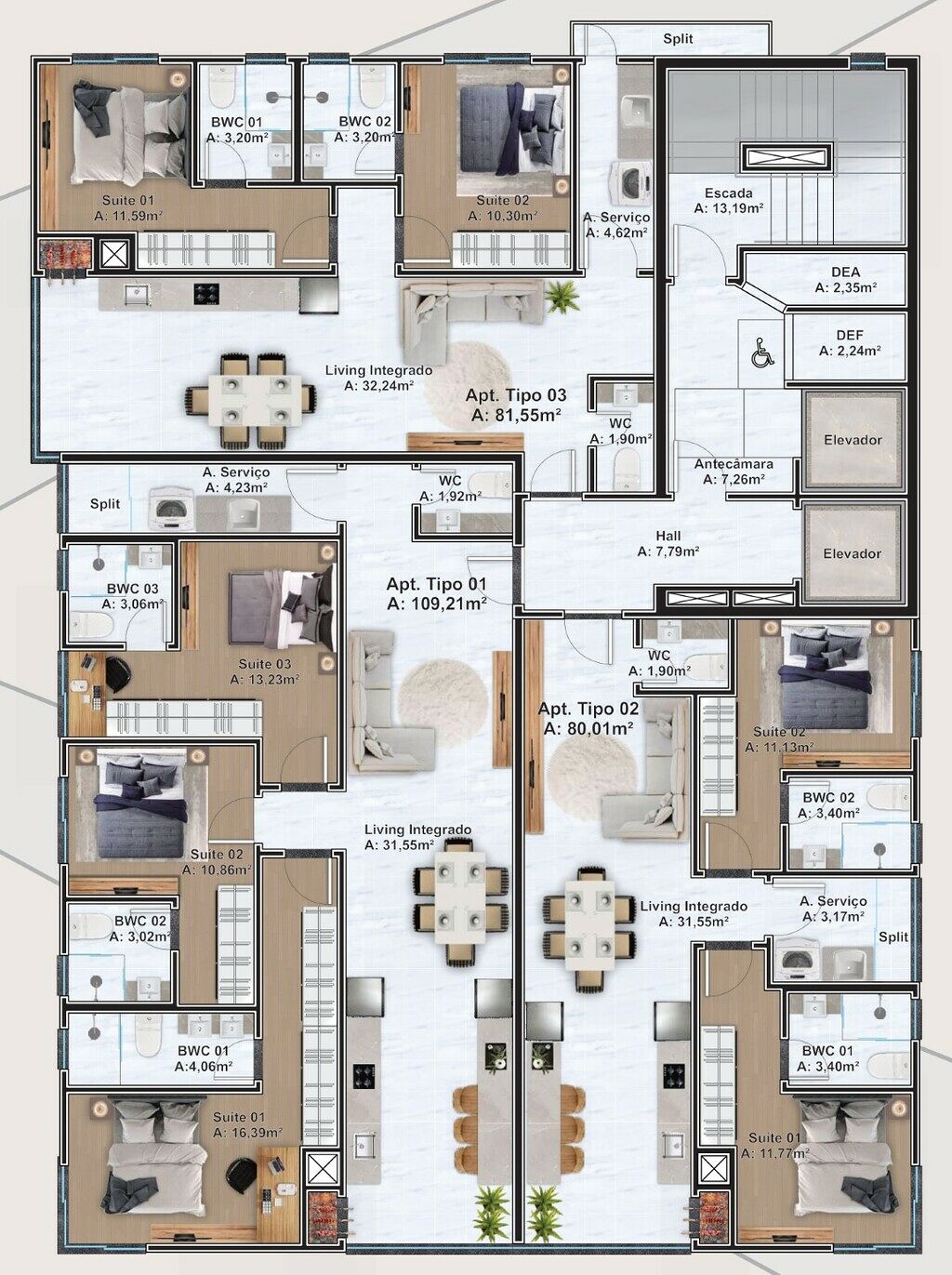 Apartamento, 3 quartos, 109 m² - Foto 2