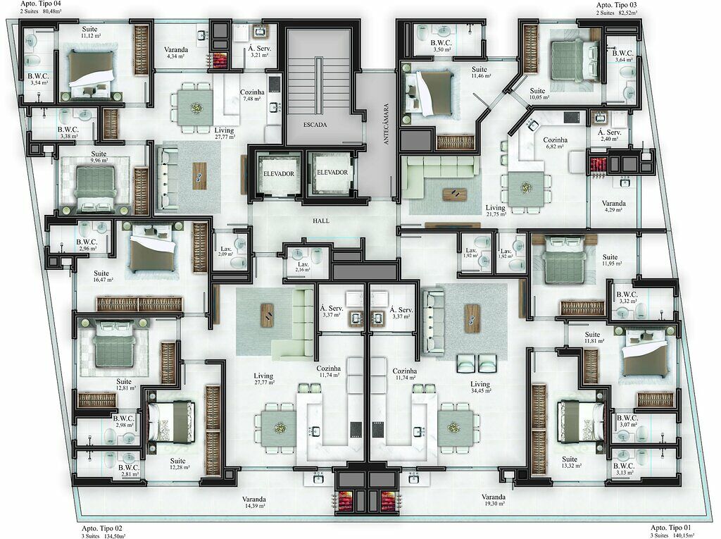 Apartamento, 82 m² - Foto 3
