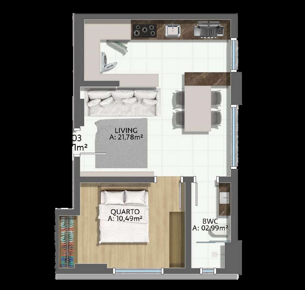Apartamento, 66 m² - Foto 4