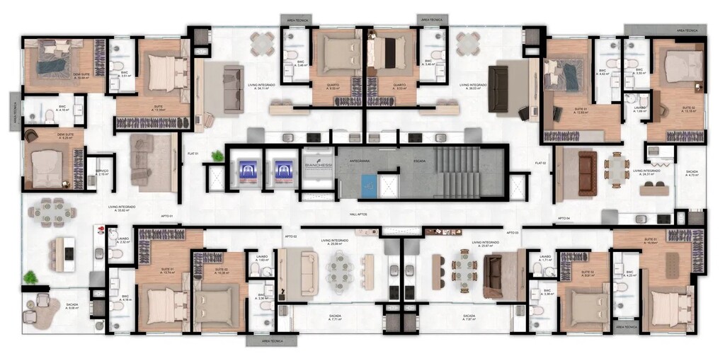 Apartamento, 1 quarto, 56 m² - Foto 1