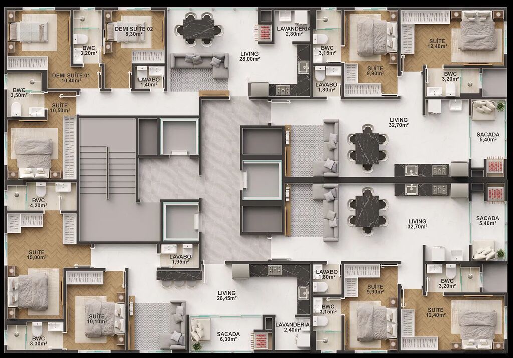 Apartamento, 2 quartos, 79 m² - Foto 2