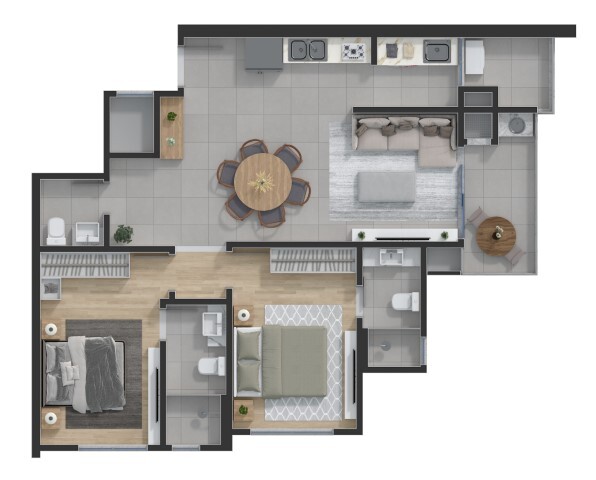 Apartamento, 2 quartos, 85 m² - Foto 5