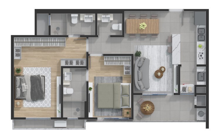 Apartamento, 2 quartos, 85 m² - Foto 6