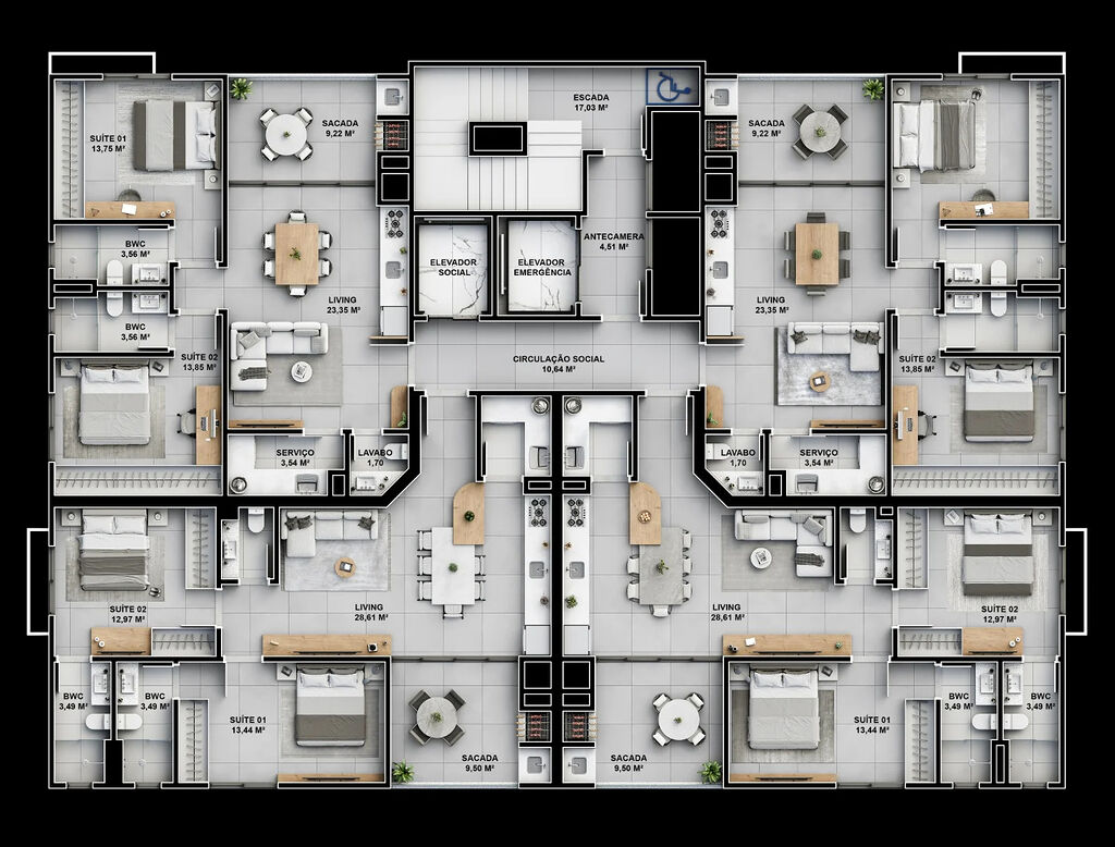 Apartamento, 2 quartos, 85 m² - Foto 2