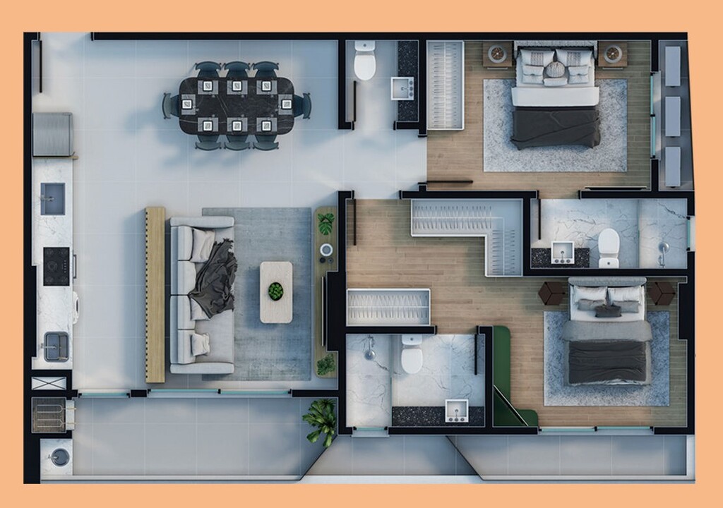 Apartamento, 2 quartos, 92 m² - Foto 3