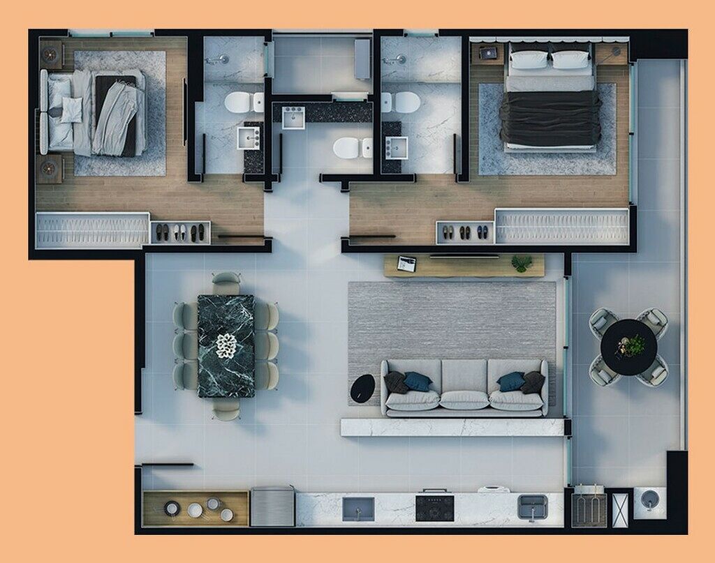 Apartamento, 2 quartos, 92 m² - Foto 4