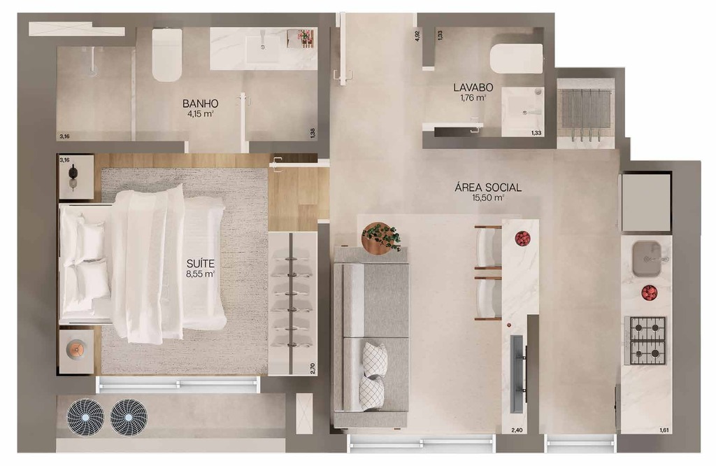 Apartamento, 2 quartos, 75 m² - Foto 6