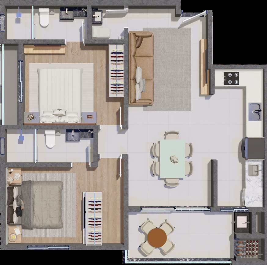 Apartamento, 80 m² - Foto 2