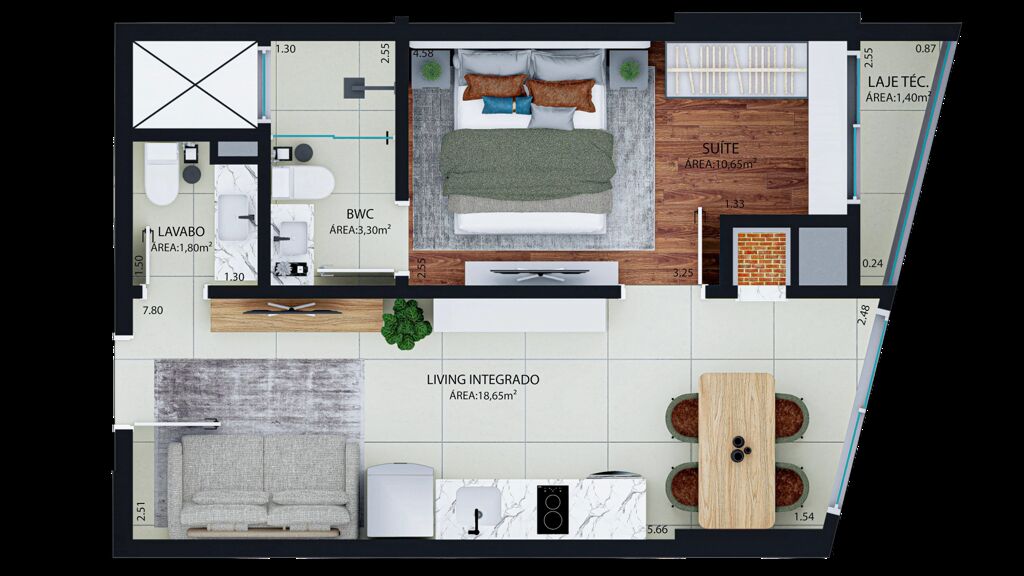 Apartamento, 2 quartos, 68 m² - Foto 6