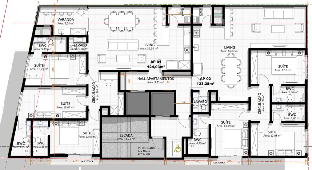 Apartamento, 3 quartos, 124 m² - Foto 4