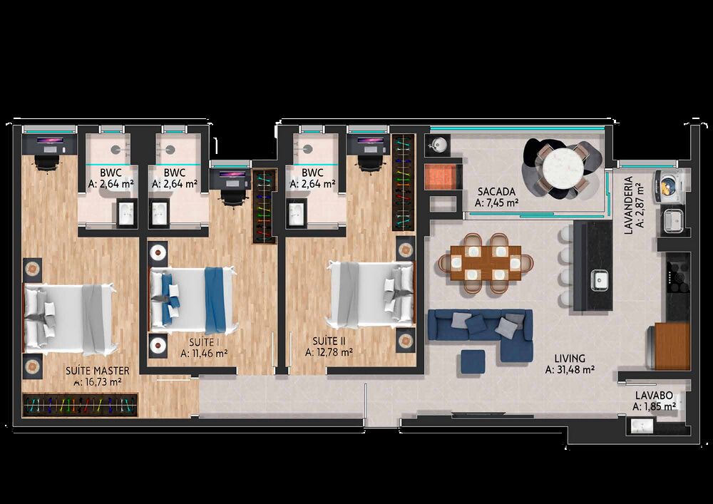 Apartamento, 4 quartos, 148 m² - Foto 1