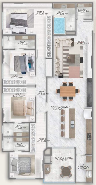 Apartamento, 333 m² - Foto 7