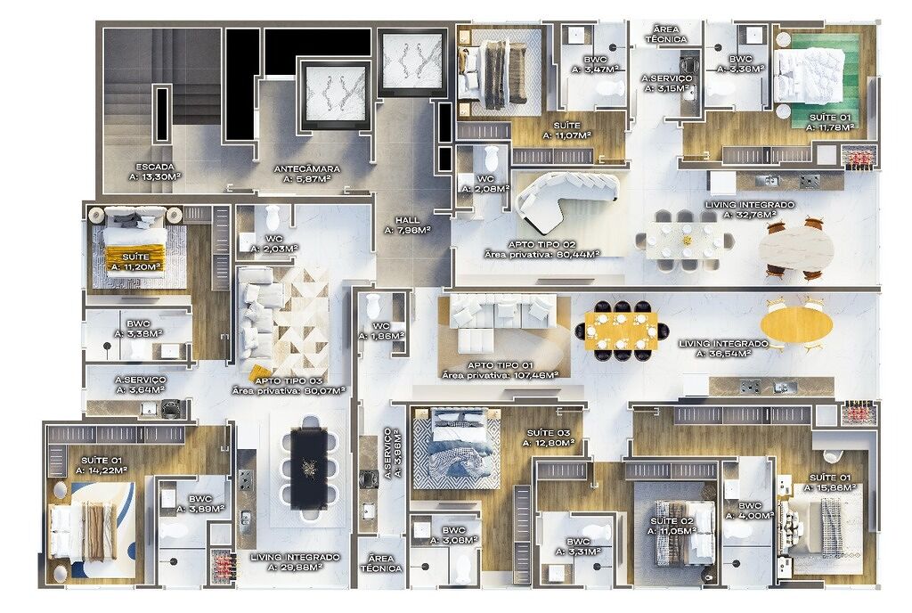 Apartamento, 107 m² - Foto 2