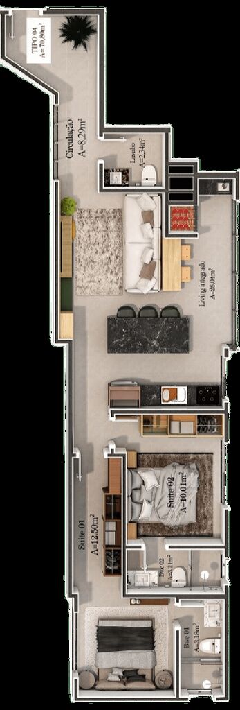 Apartamento, 77 m² - Foto 6