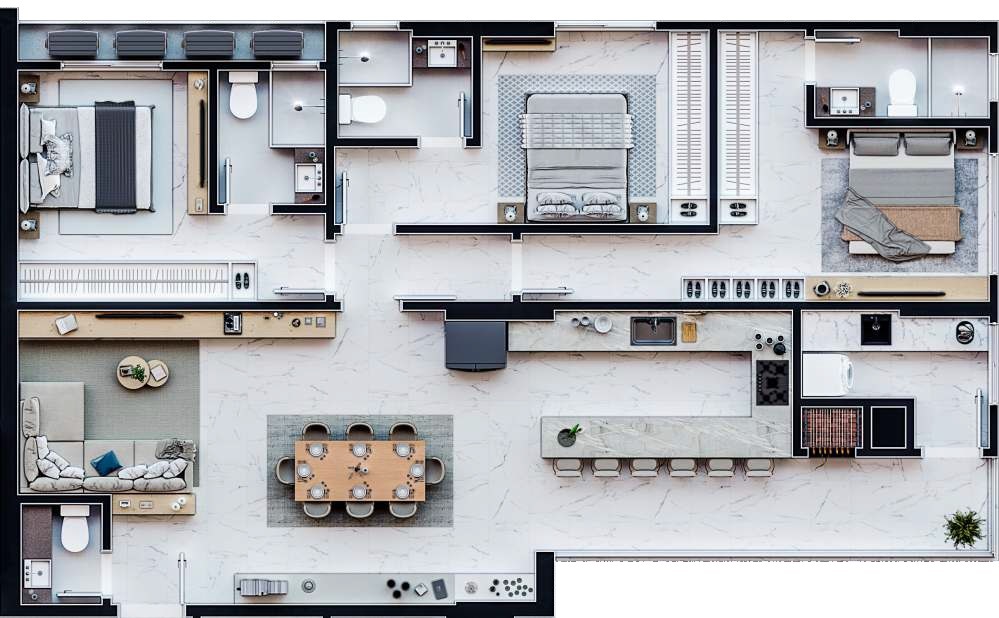 Apartamento, 3 quartos, 143 m² - Foto 4