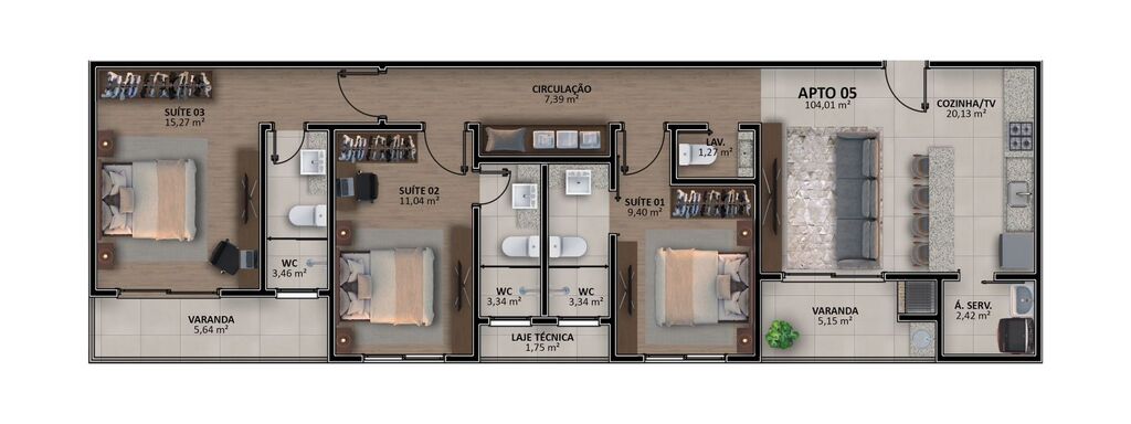 Apartamento, 4 quartos, 278 m² - Foto 4