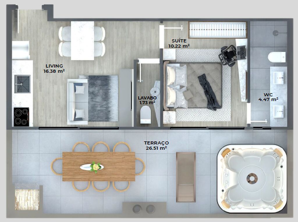 Apartamento, 1 quarto, 71 m² - Foto 6