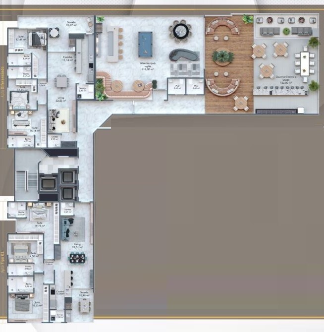 Apartamento, 3 quartos, 125 m² - Foto 2