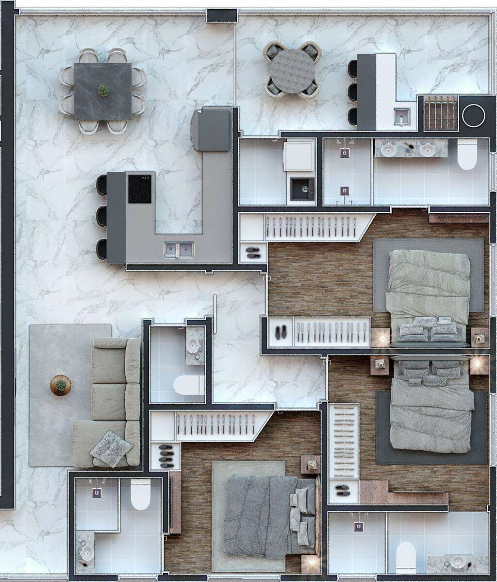 Apartamento, 3 quartos, 125 m² - Foto 6